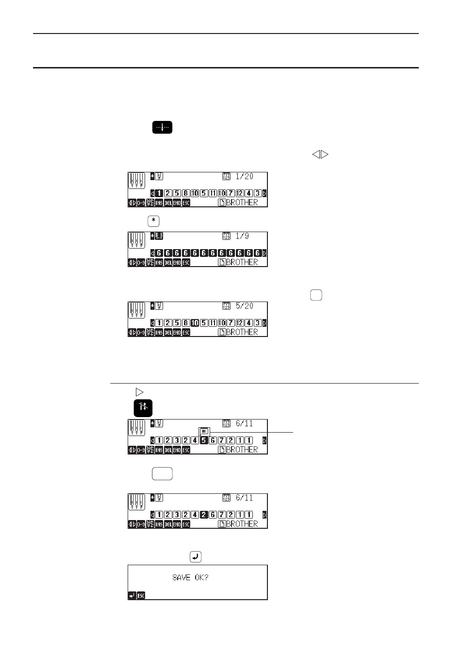 Setting of needle bars, Insertion of feedhold | Brother BES-1261BC User Manual | Page 94 / 164