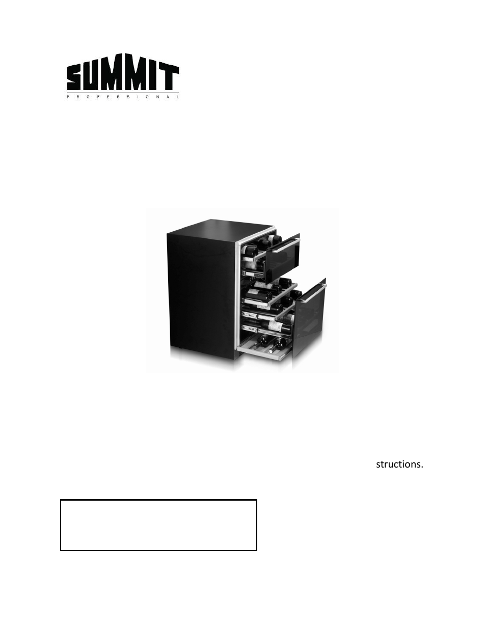 Summit SWCD40 User Manual | 12 pages