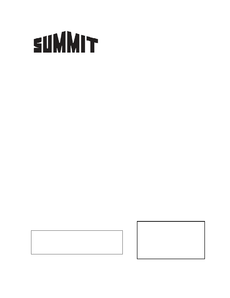 Summit STC1 User Manual | 8 pages