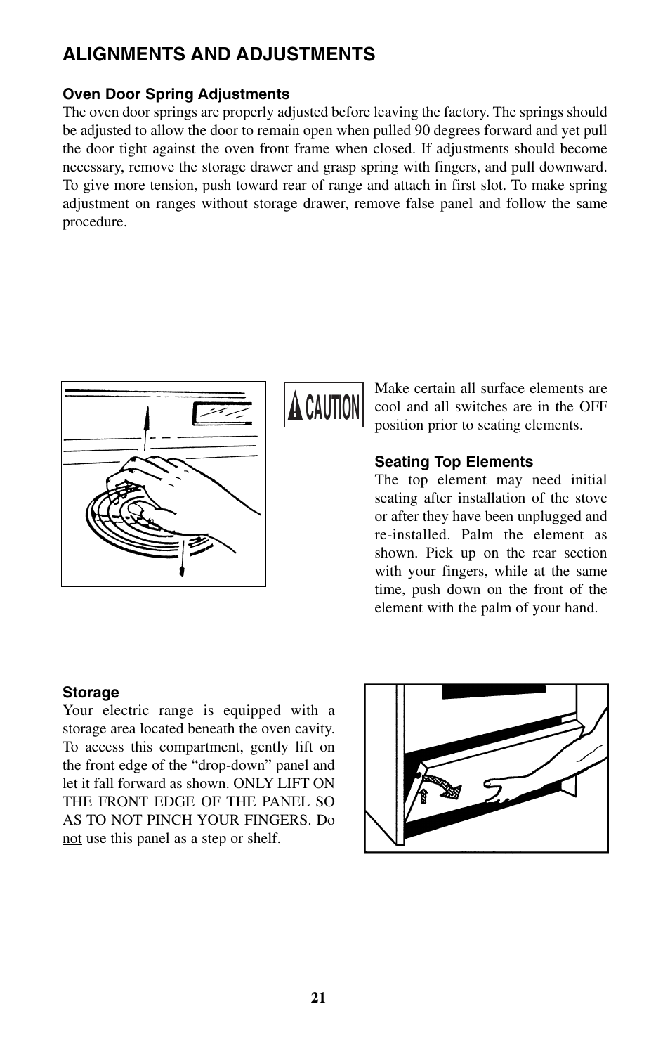 Caution | Summit WEM130DK User Manual | Page 21 / 24