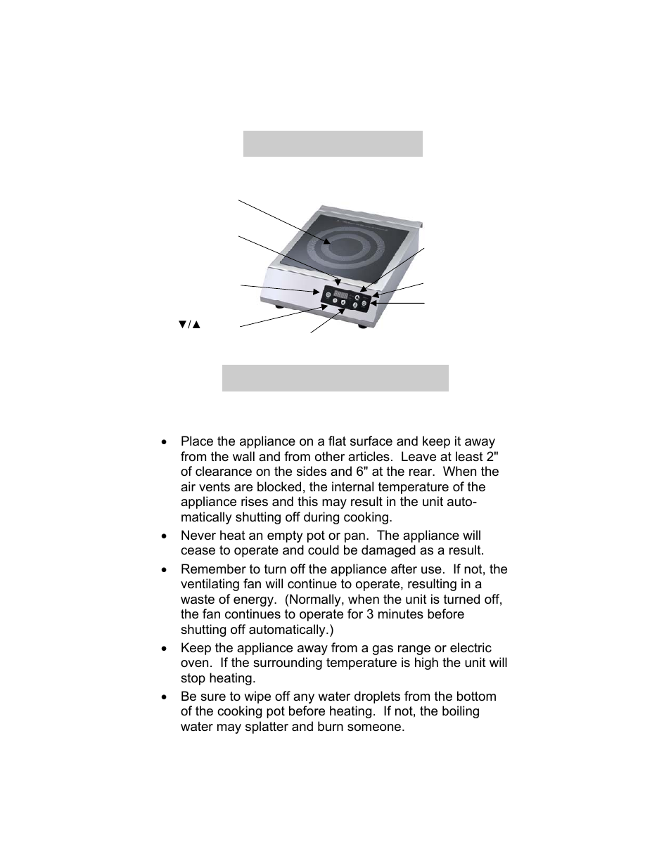 Location of controls, Location of controls before using the appliance | Summit SINCCOM1 User Manual | Page 5 / 12