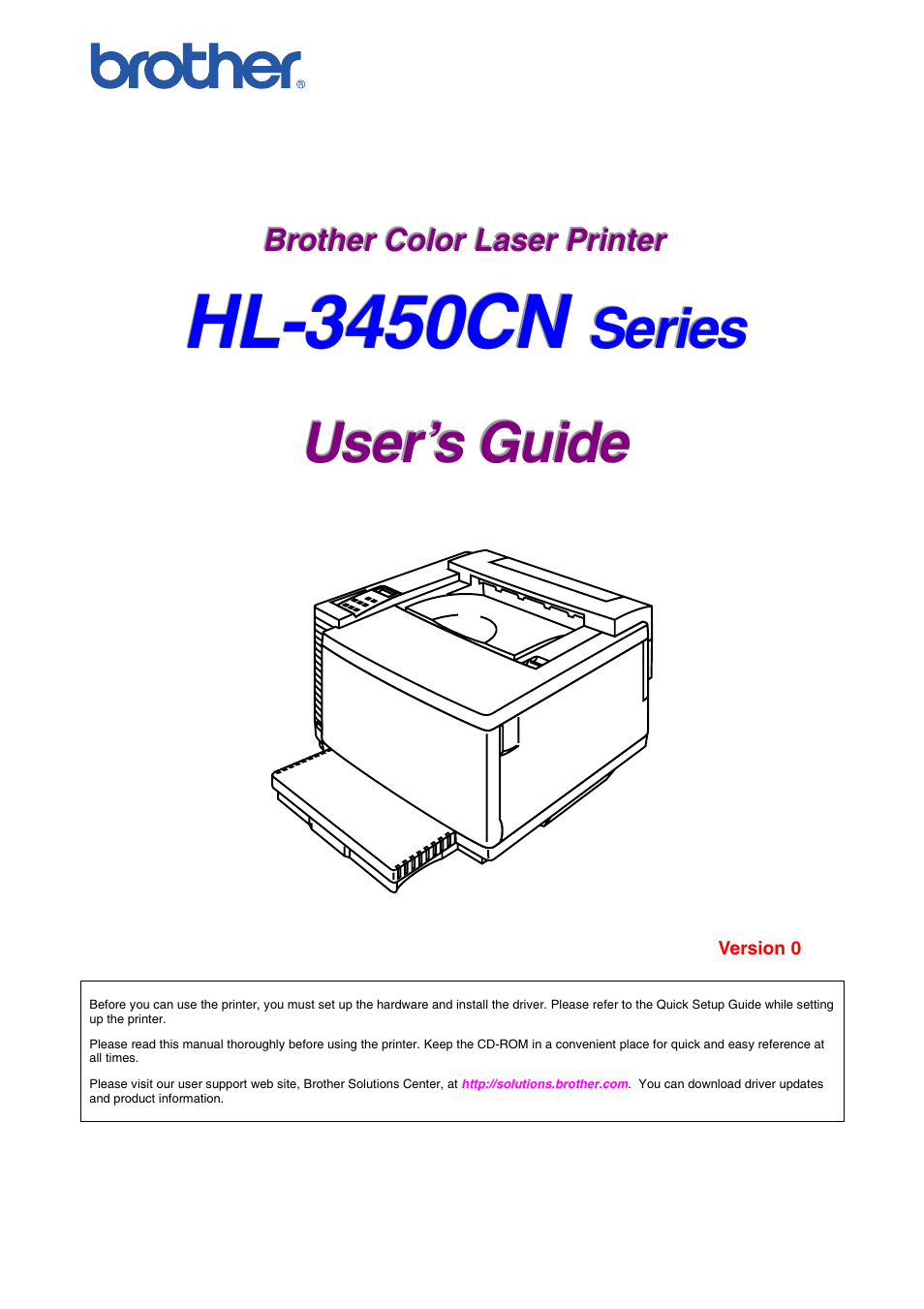 Brother HL-3450CN User Manual | 227 pages