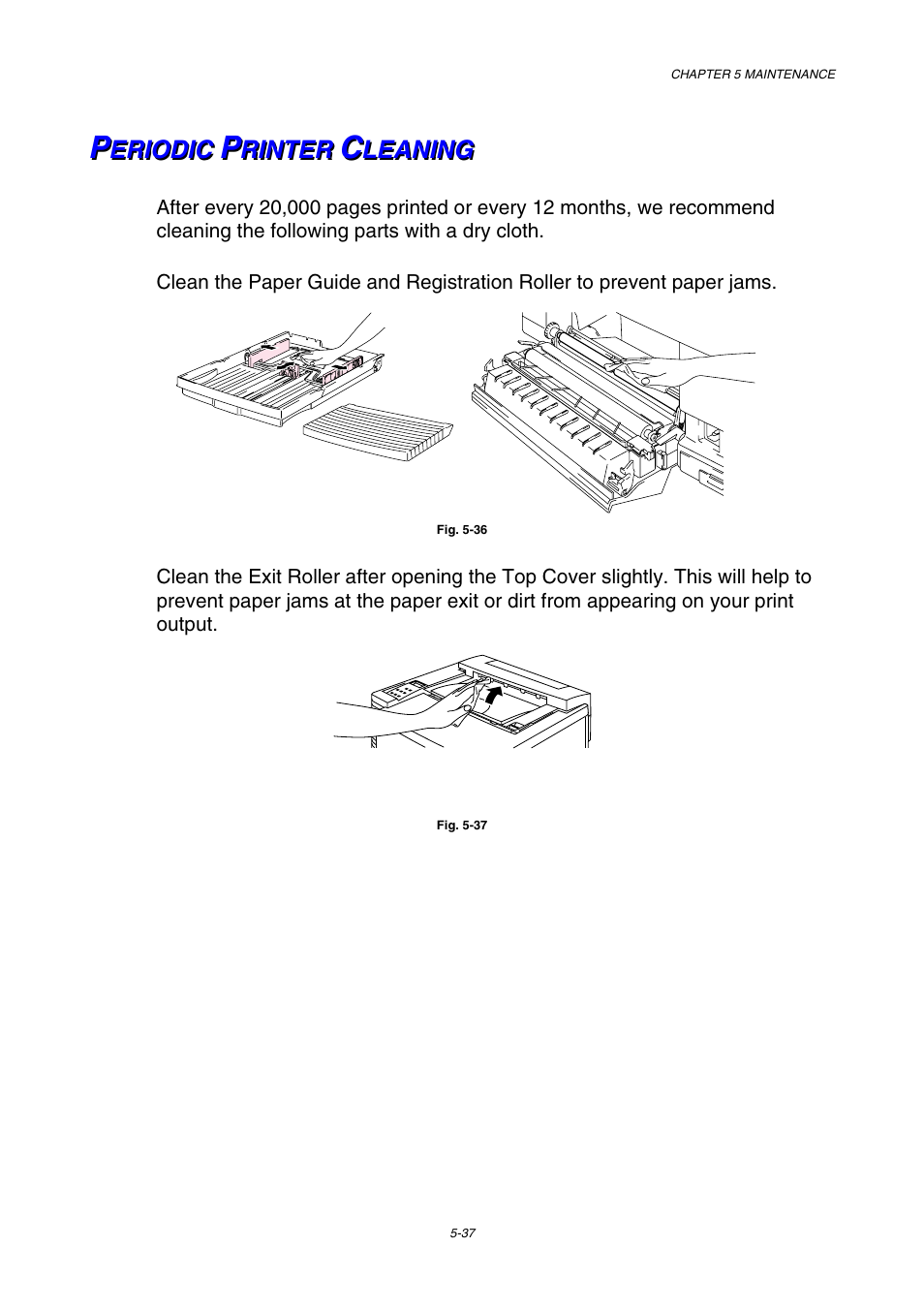 Periodic printer cleaning | Brother HL-3450CN User Manual | Page 153 / 227