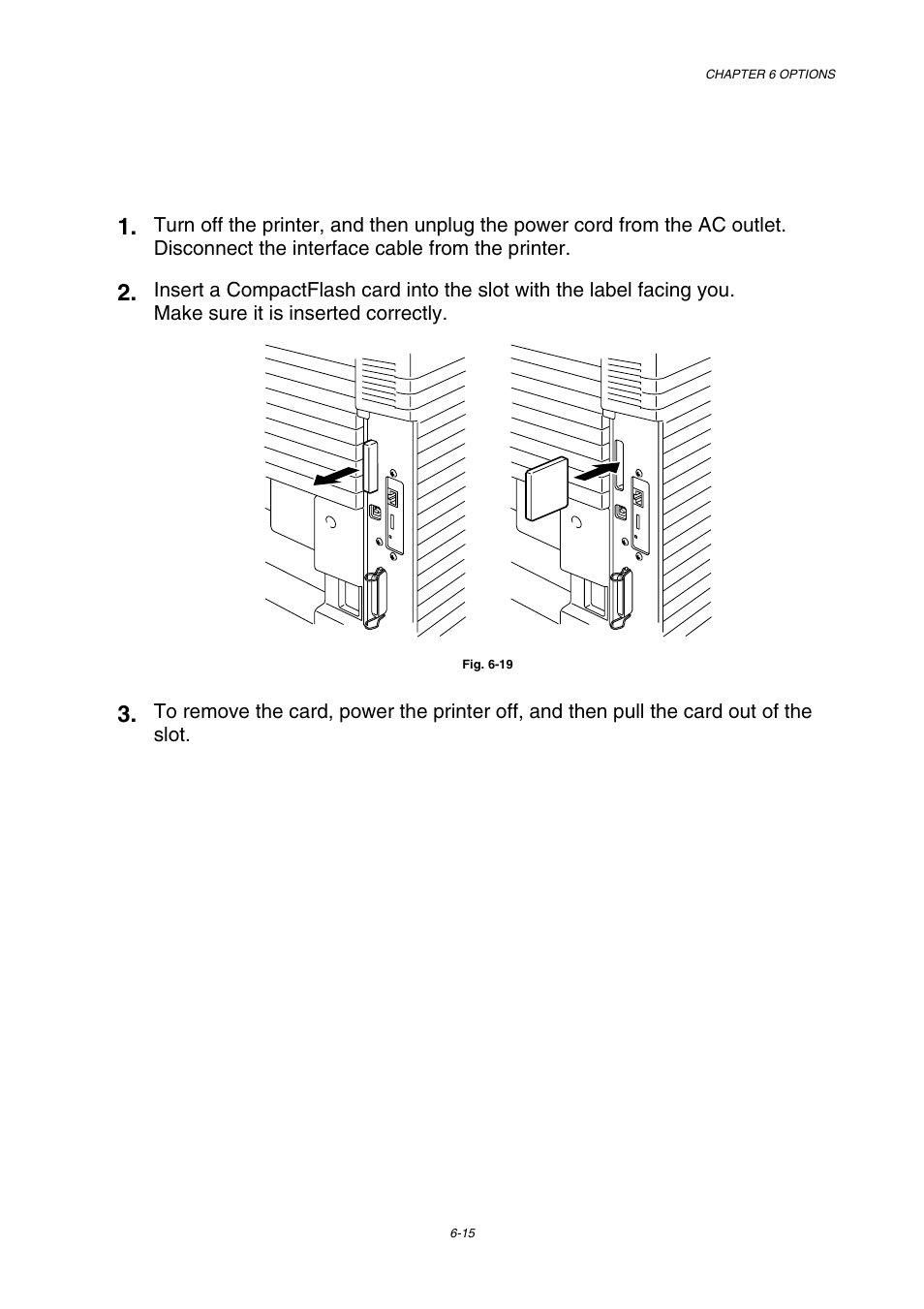 Installing a compactflash card | Brother HL-3450CN User Manual | Page 171 / 227
