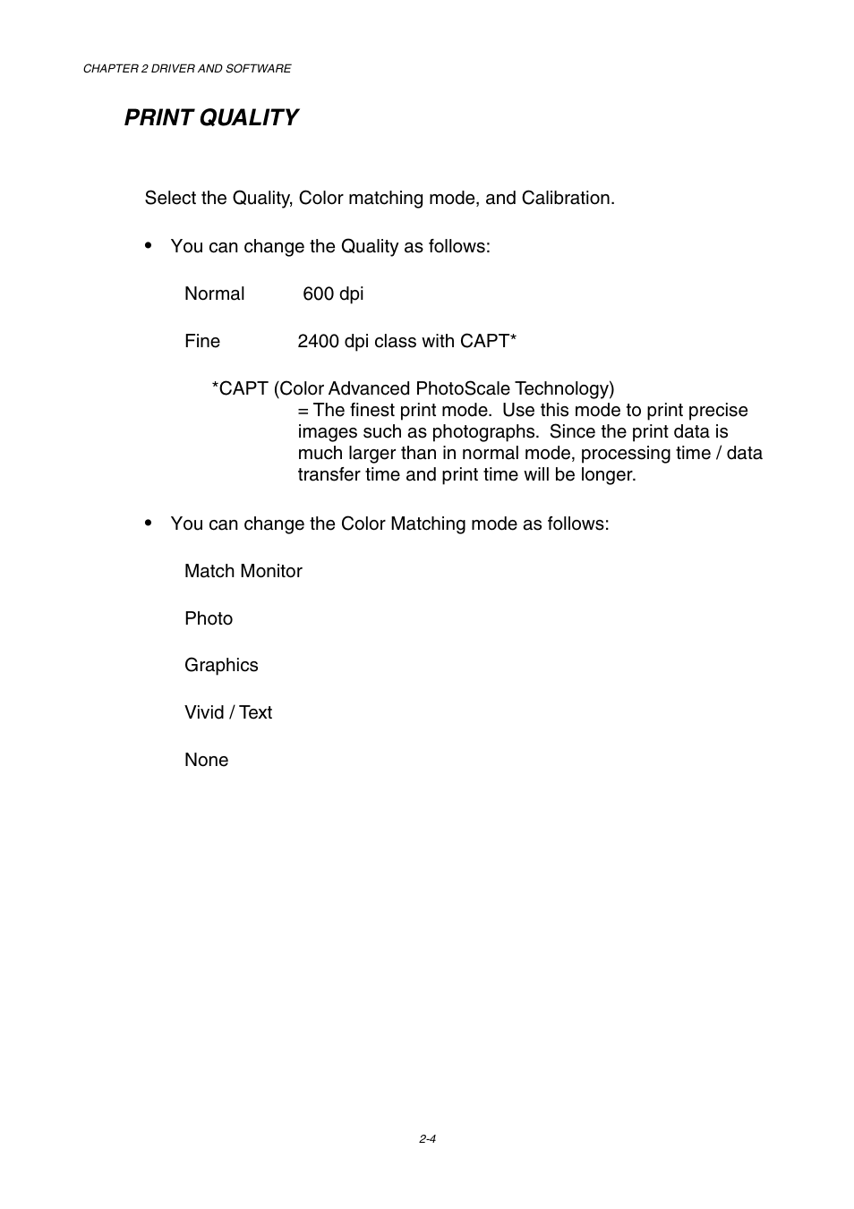 Print quality | Brother HL-3450CN User Manual | Page 38 / 227