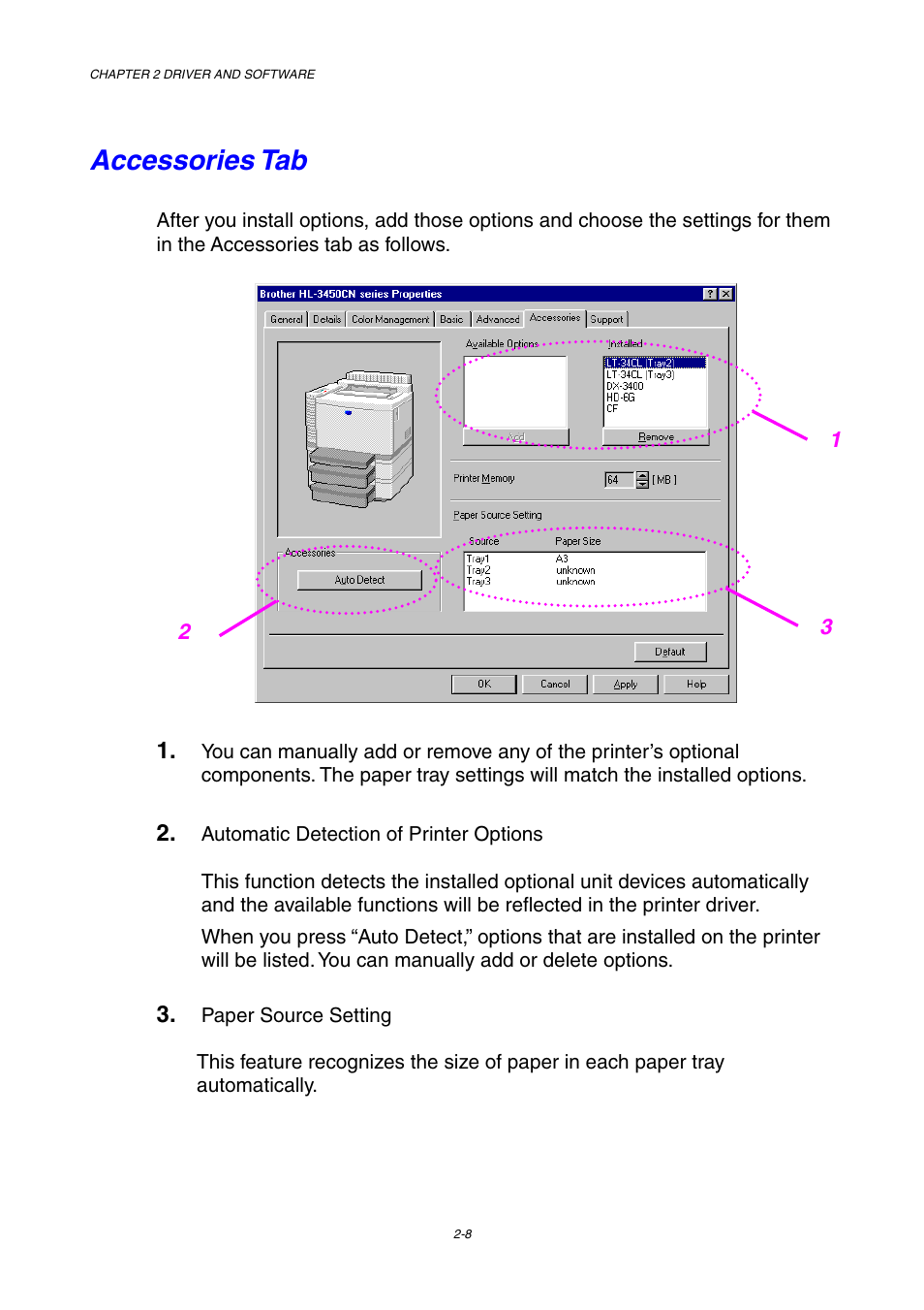 Accessories tab | Brother HL-3450CN User Manual | Page 42 / 227
