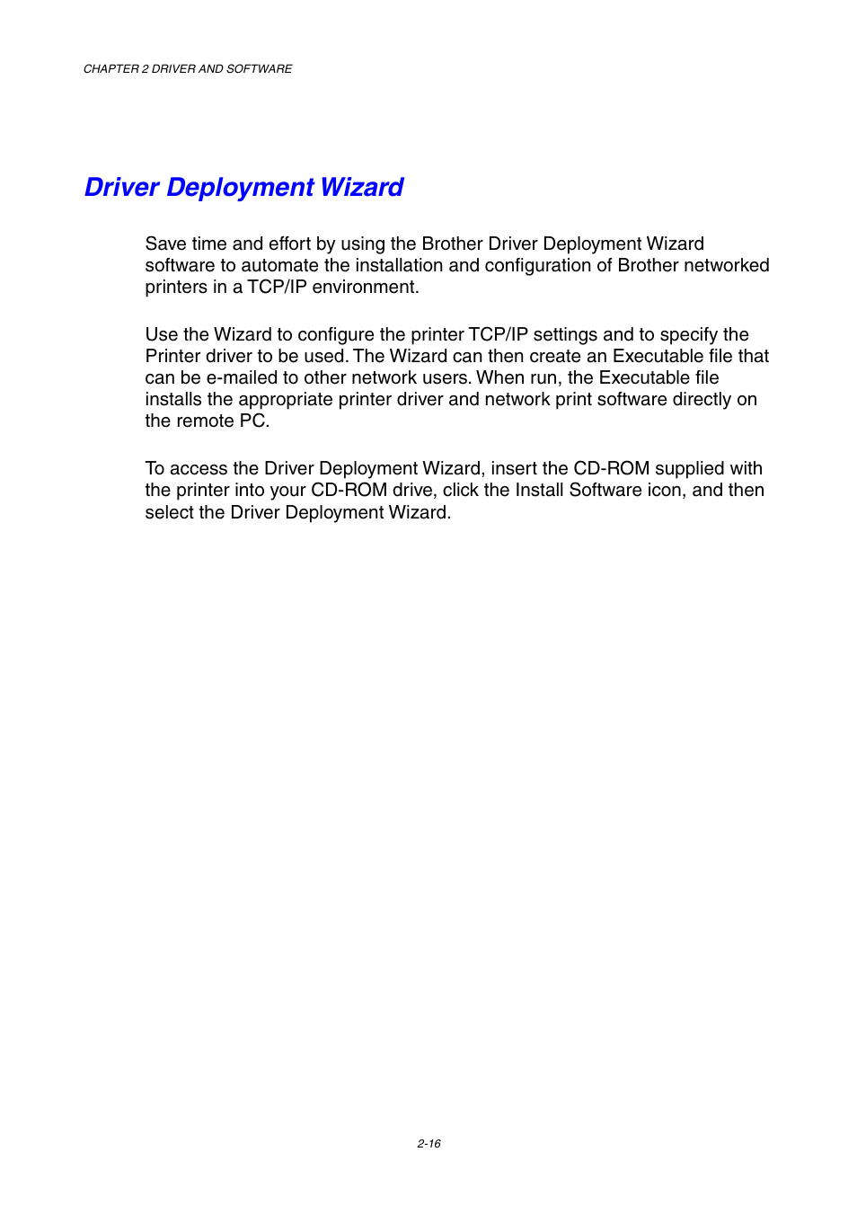 Driver deployment wizard | Brother HL-3450CN User Manual | Page 50 / 227