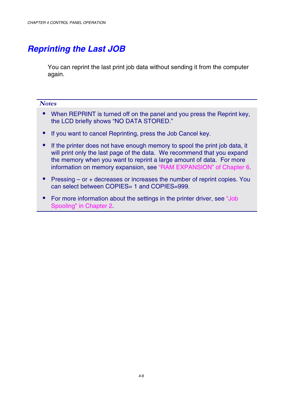 Reprinting the last job | Brother HL-3450CN User Manual | Page 79 / 227
