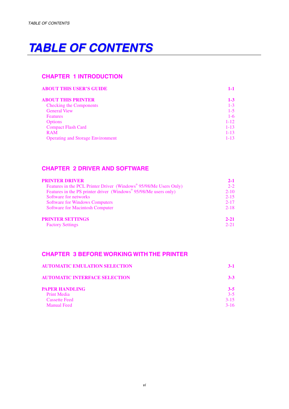 Brother HL-3450CN User Manual | Page 8 / 227