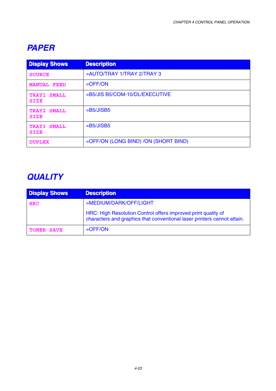 Paper, Quality | Brother HL-3450CN User Manual | Page 96 / 227