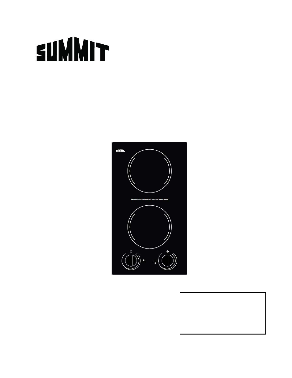 Summit CR2230 User Manual | 12 pages