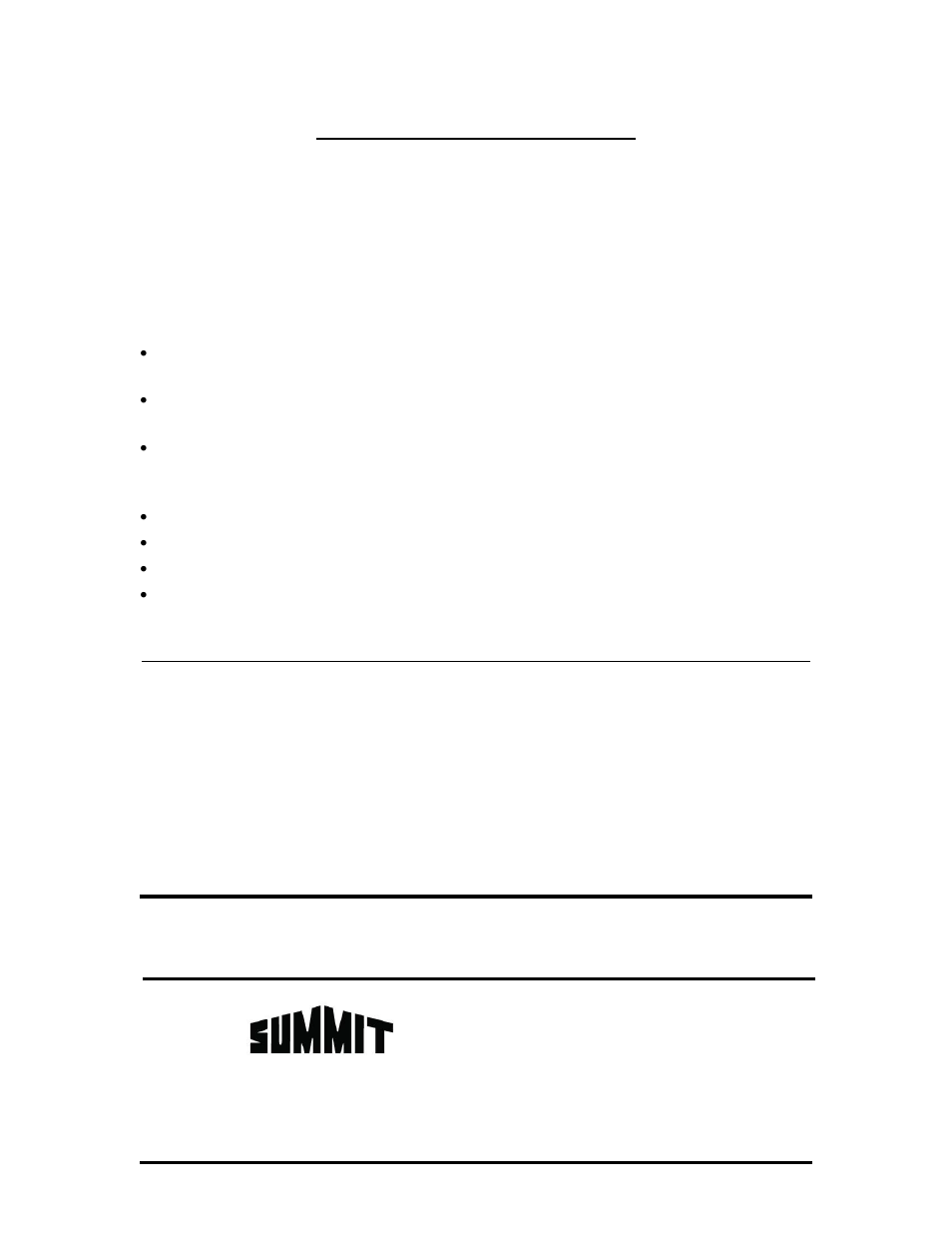 One-year limited warranty, Felix storch, inc | Summit CR2230 User Manual | Page 12 / 12