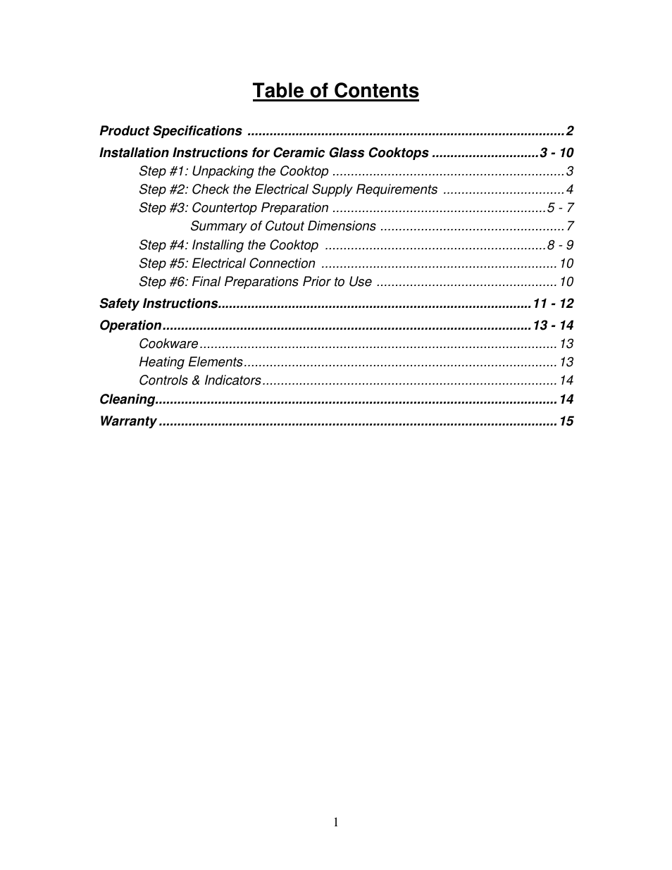 Summit CR2110 User Manual | Page 2 / 16