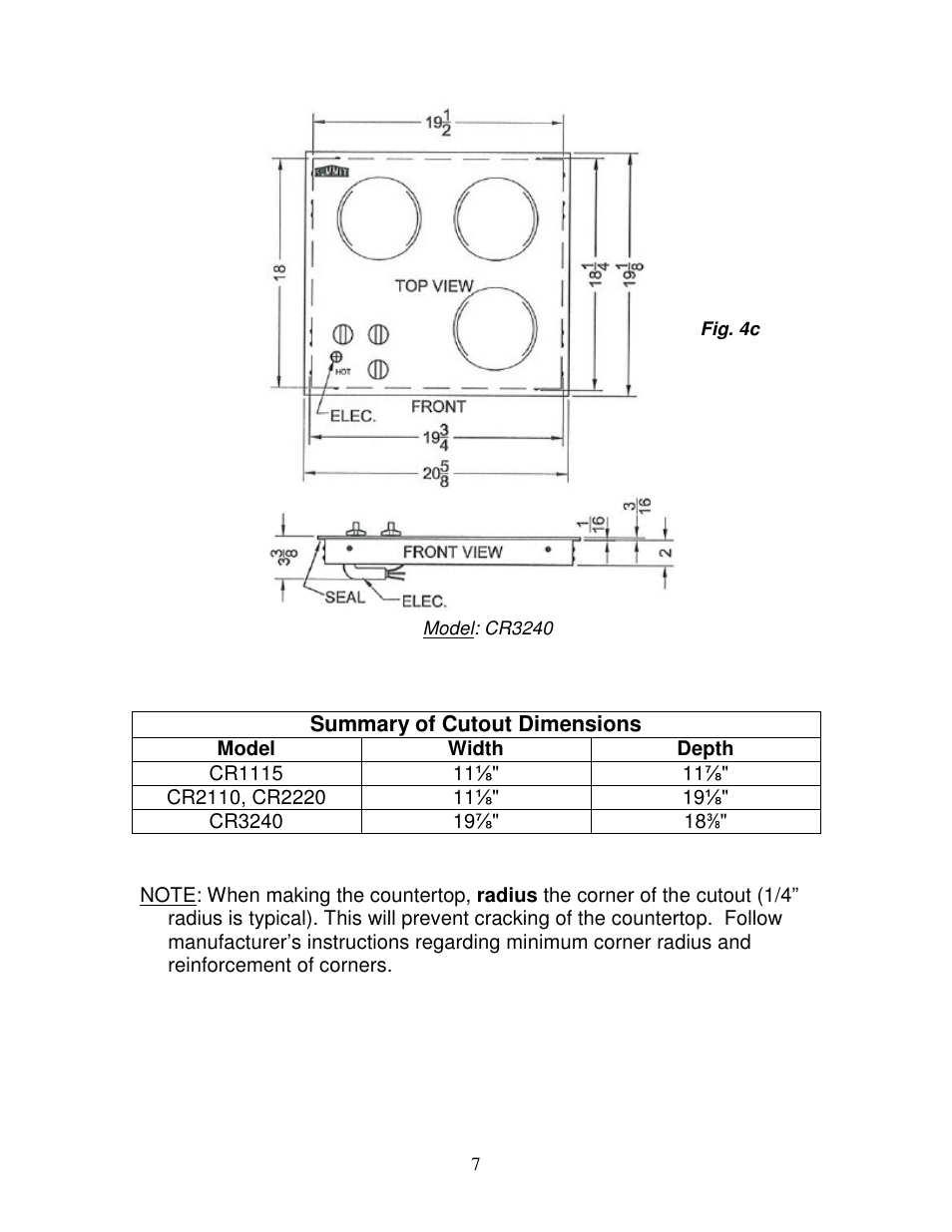 Summit CR2110 User Manual | Page 8 / 16