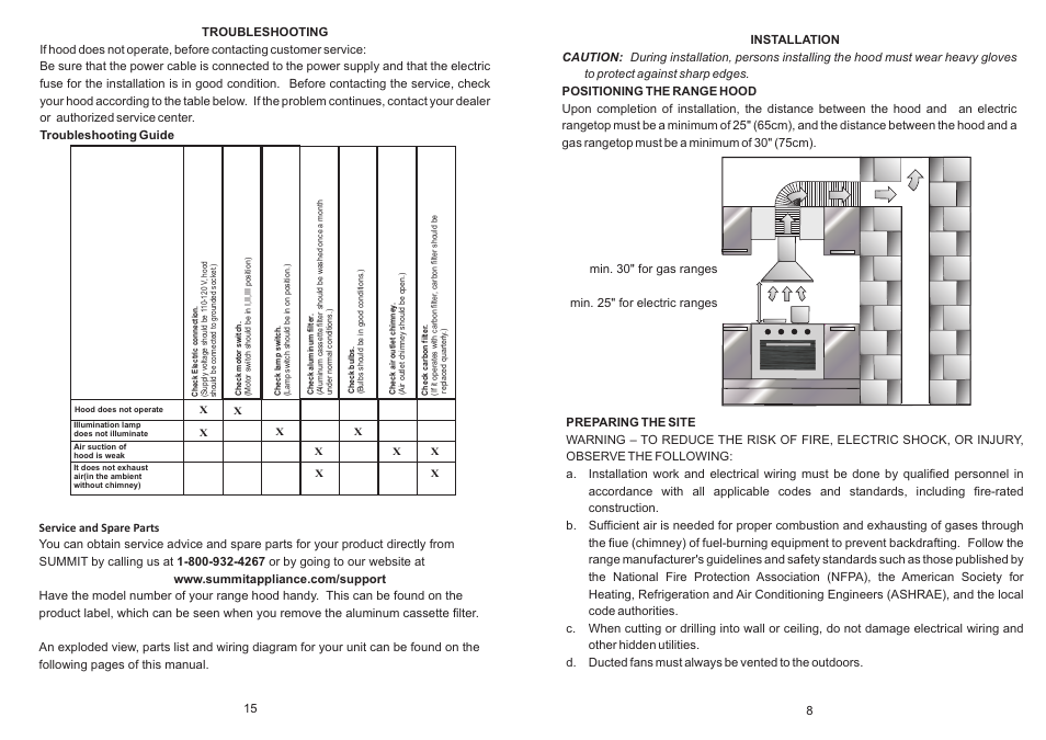 Summit SEH2624 User Manual | Page 9 / 12