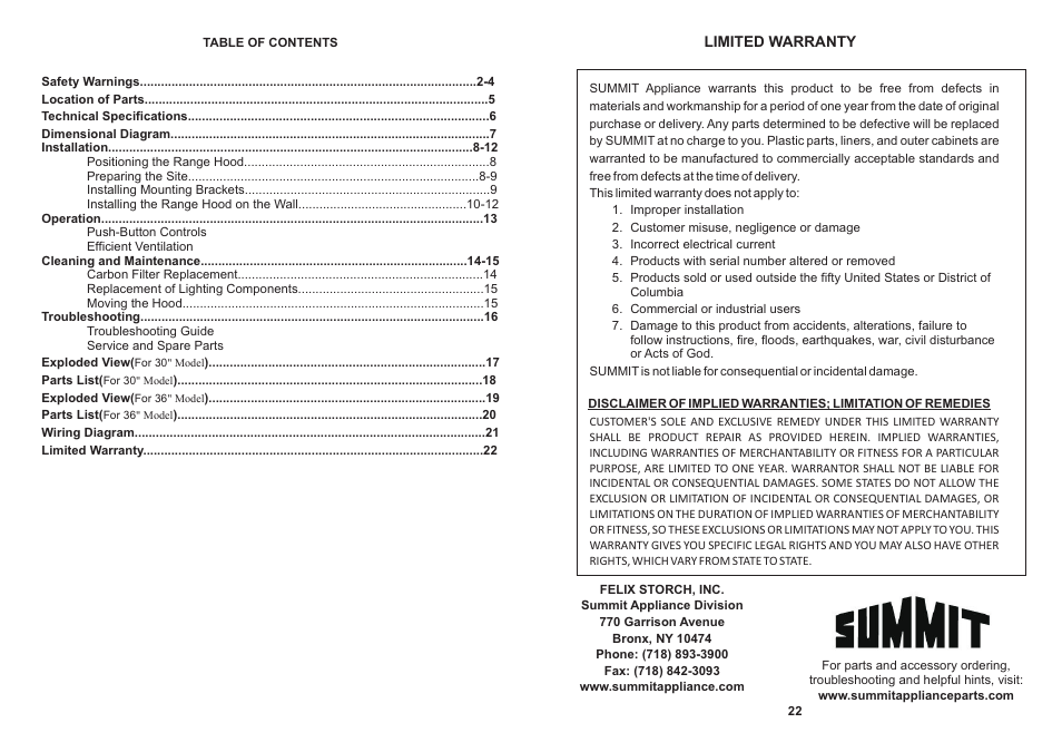 Summit SEH4636 User Manual | Page 2 / 12