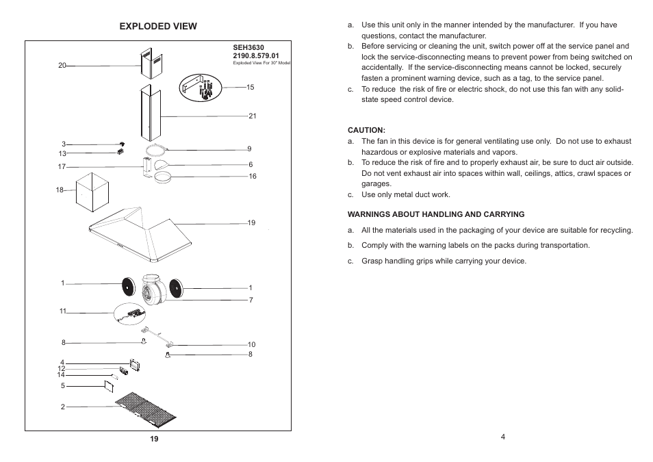 Summit SEH3636 User Manual | Page 5 / 12