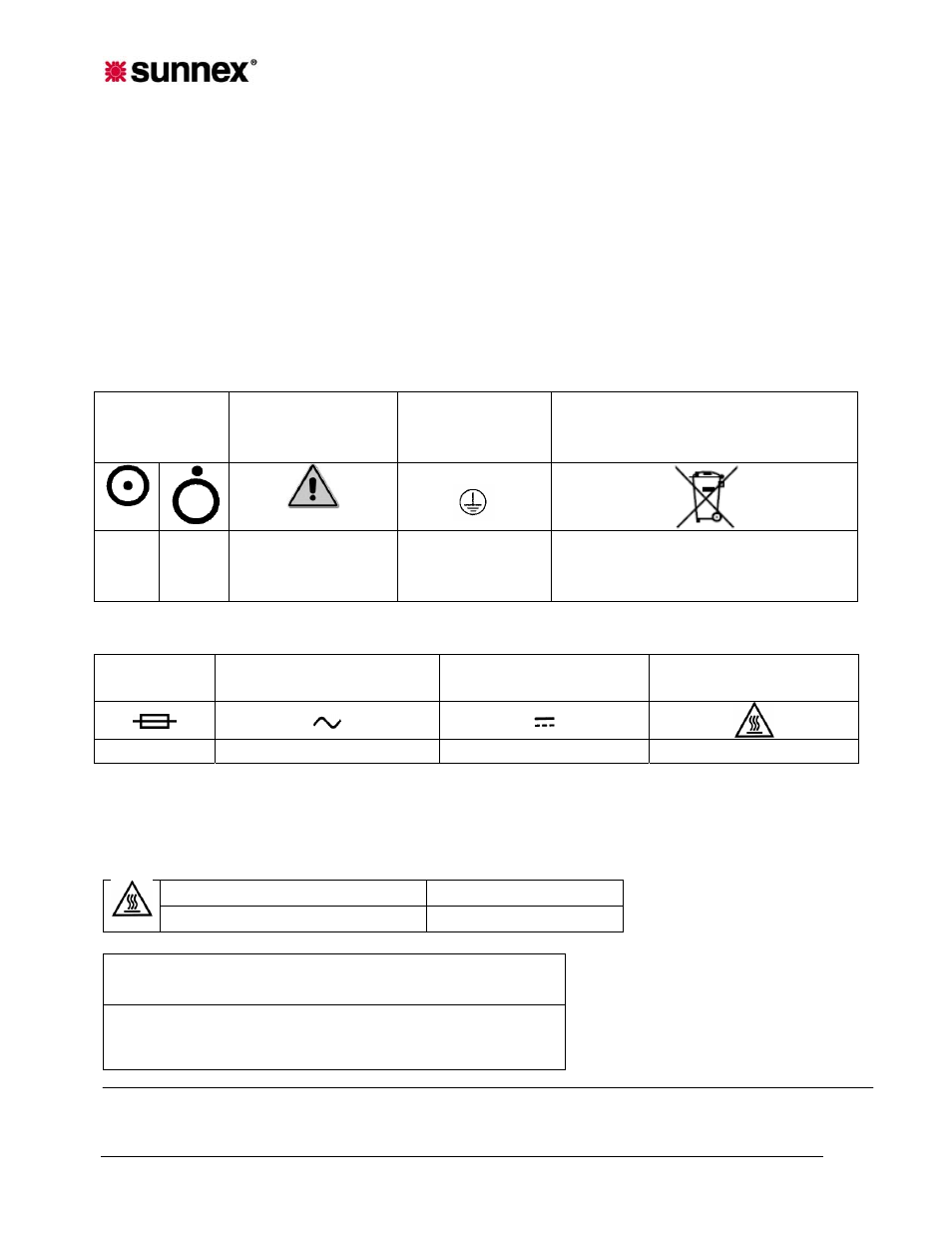 Markings | Sunnex PF Series (MRI) User Manual | Page 18 / 28