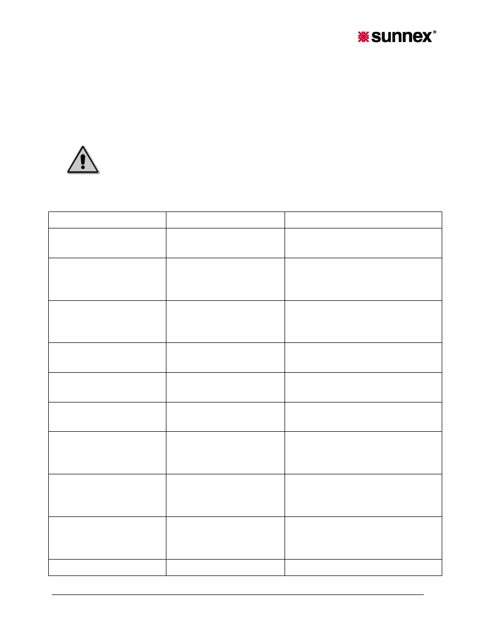 Sunnex PF Series (MRI) User Manual | Page 21 / 28