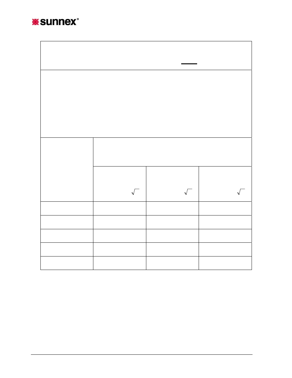 Sunnex PF Series (MRI) User Manual | Page 26 / 28