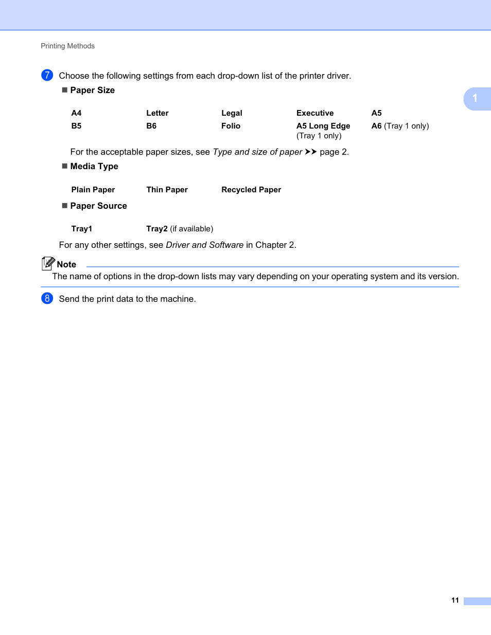 Brother HL-5470DWT User Manual | Page 17 / 177