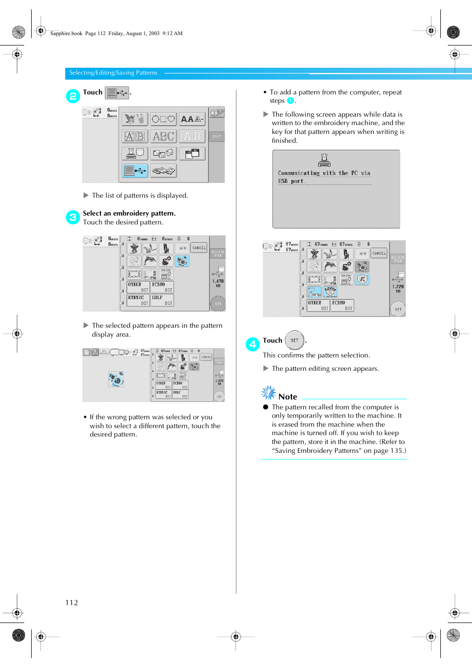 Brother PR-600 User Manual | Page 131 / 228