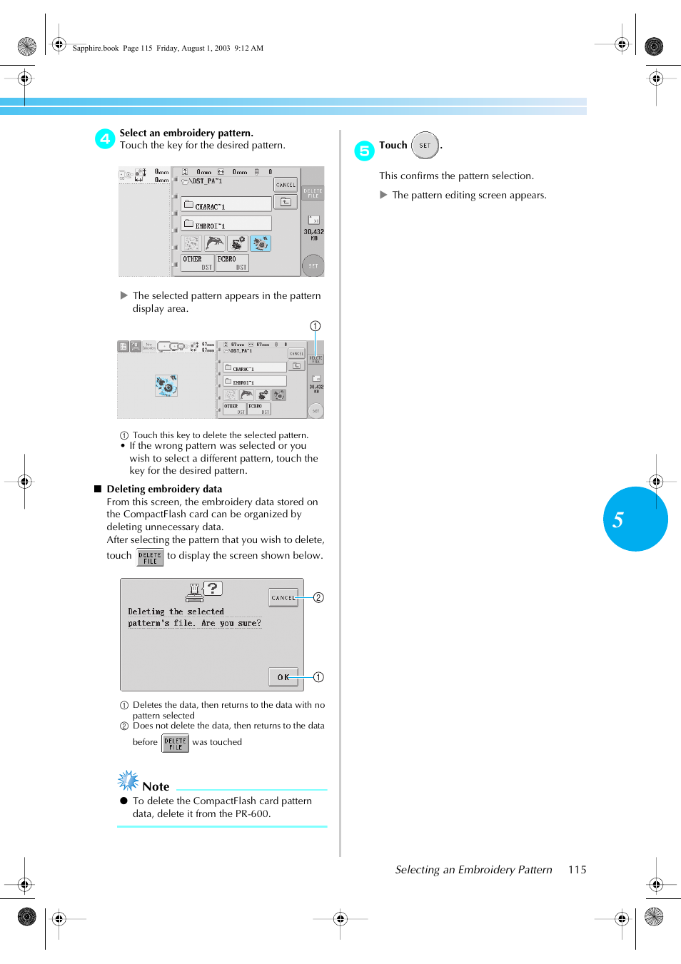 Brother PR-600 User Manual | Page 134 / 228