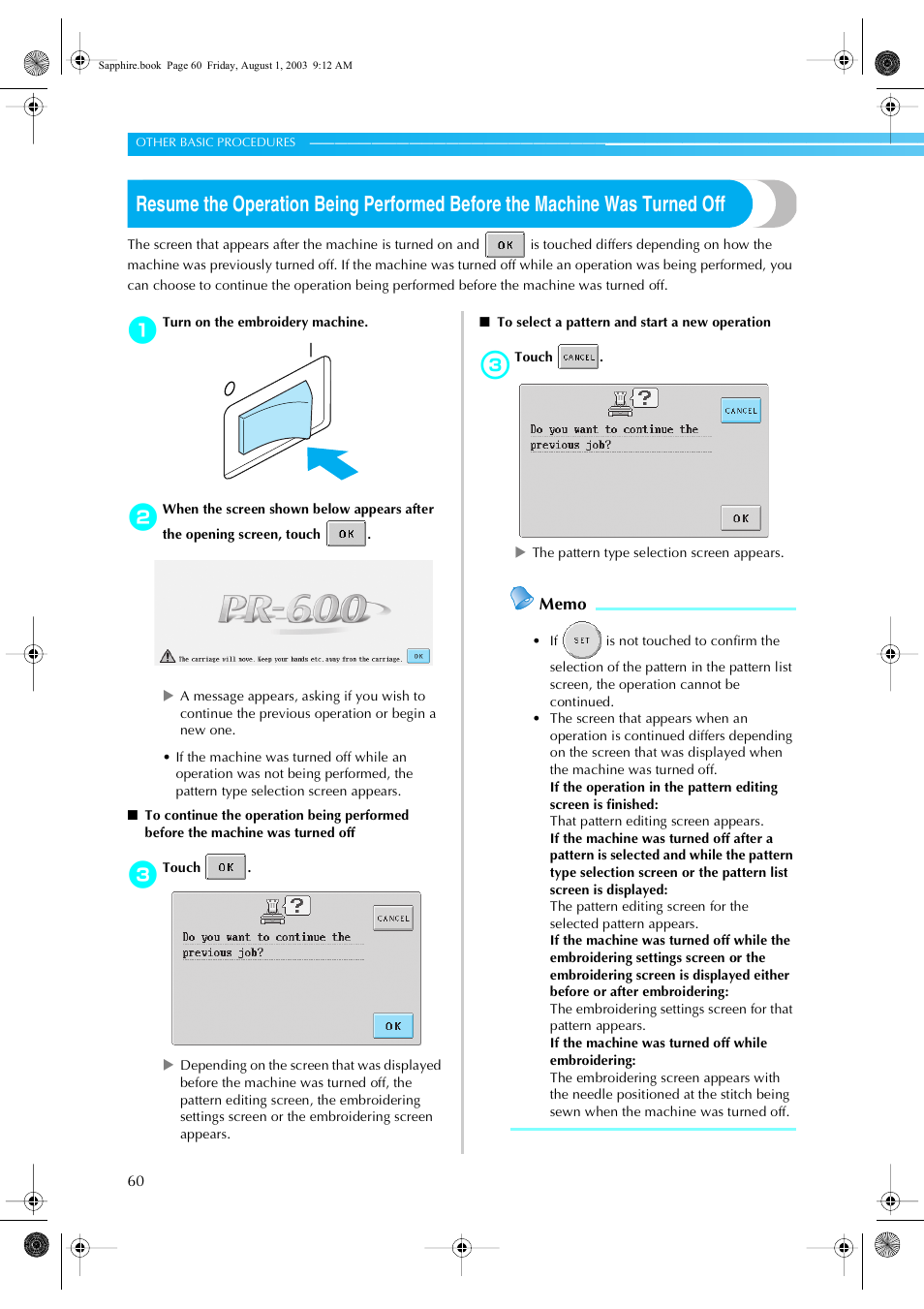 Brother PR-600 User Manual | Page 79 / 228