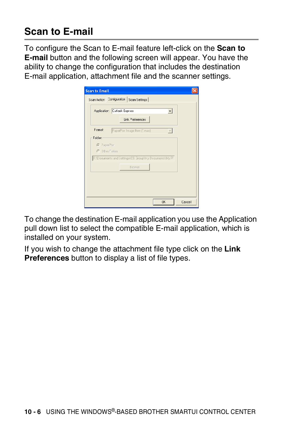 Scan to e-mail, Scan to e-mail -6 | Brother DCP-8025D User Manual | Page 163 / 284