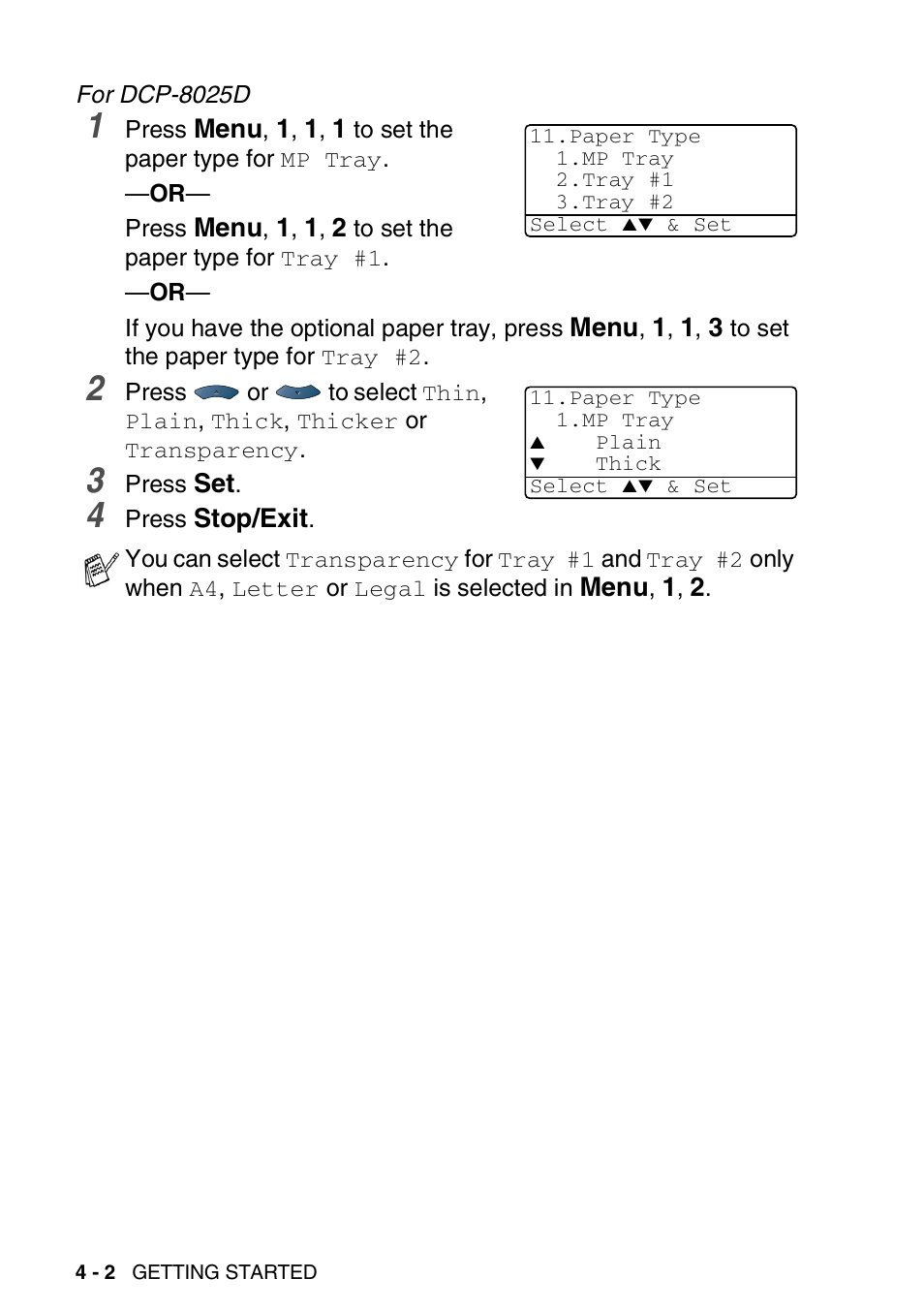 Brother DCP-8025D User Manual | Page 49 / 284