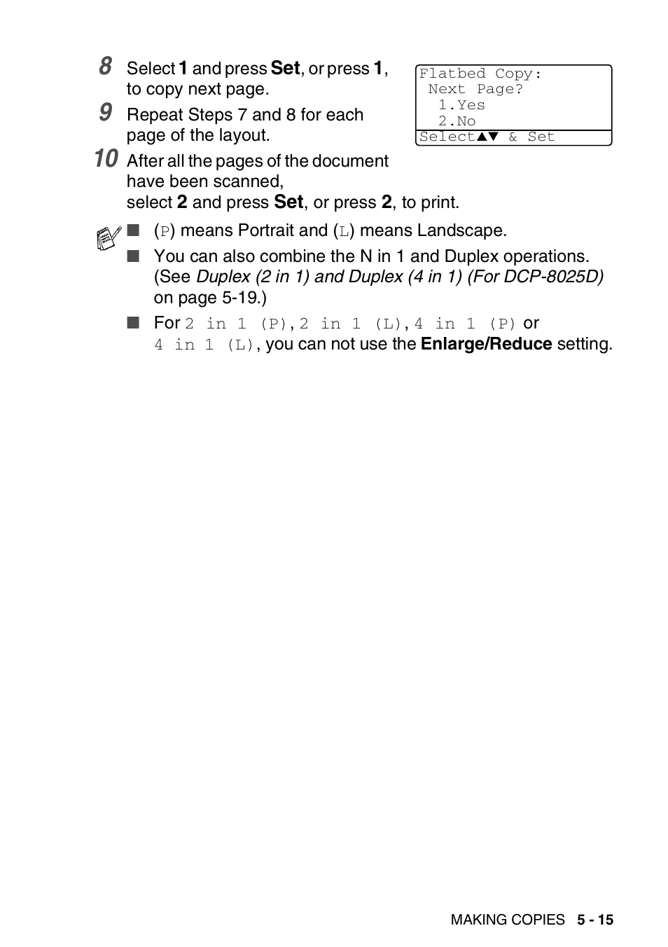 Brother DCP-8025D User Manual | Page 70 / 284