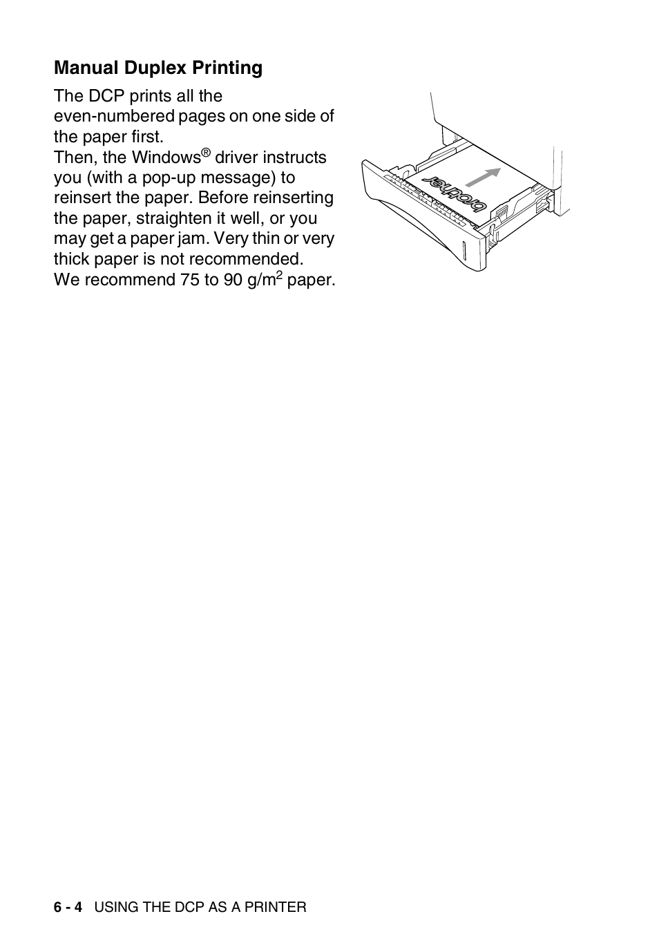 Manual duplex printing, Manual duplex printing -4 | Brother DCP-8025D User Manual | Page 79 / 284