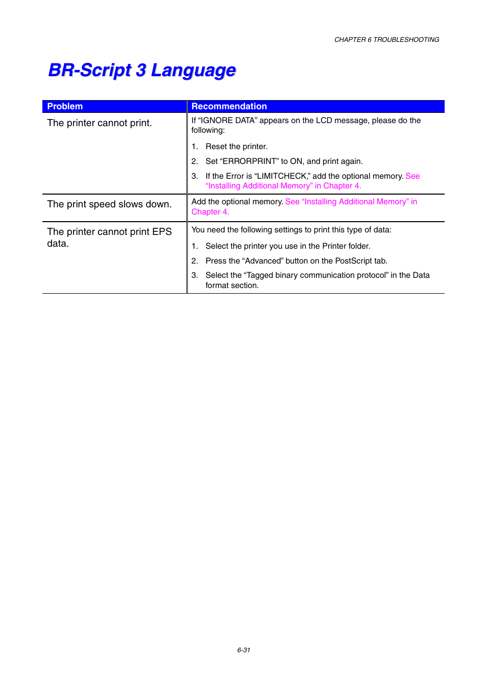 Br-script 3 language, Br-script 3 language -31 | Brother HL-1800 series User Manual | Page 170 / 204