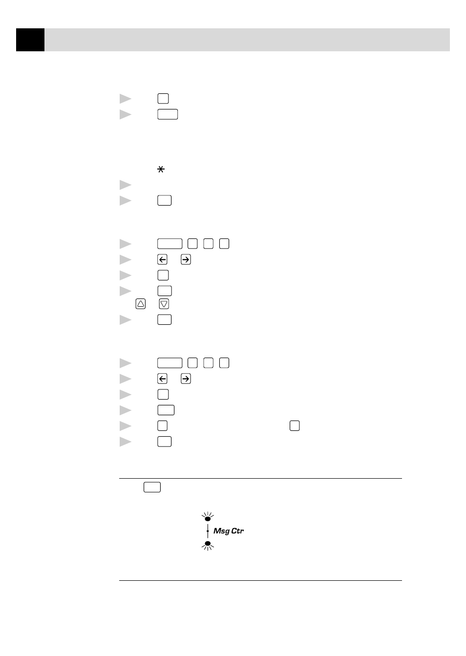 Listening to outgoing message (ogm), Erasing outgoing message (ogm), Activating message center mode | Message indicators, Activating message center mode message indicators | Brother MFC7150C User Manual | Page 109 / 275