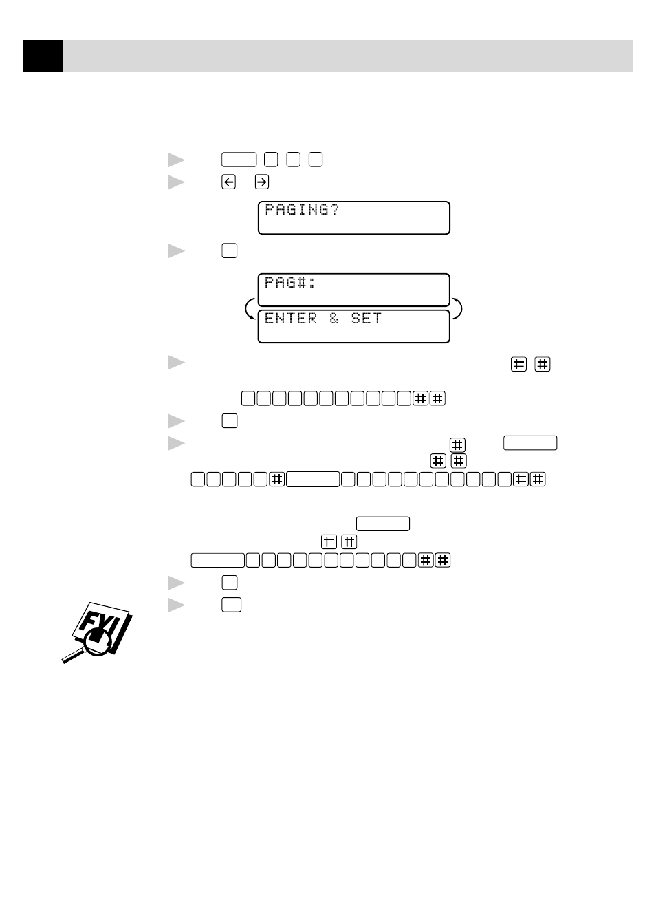 Programming paging number | Brother MFC7150C User Manual | Page 115 / 275