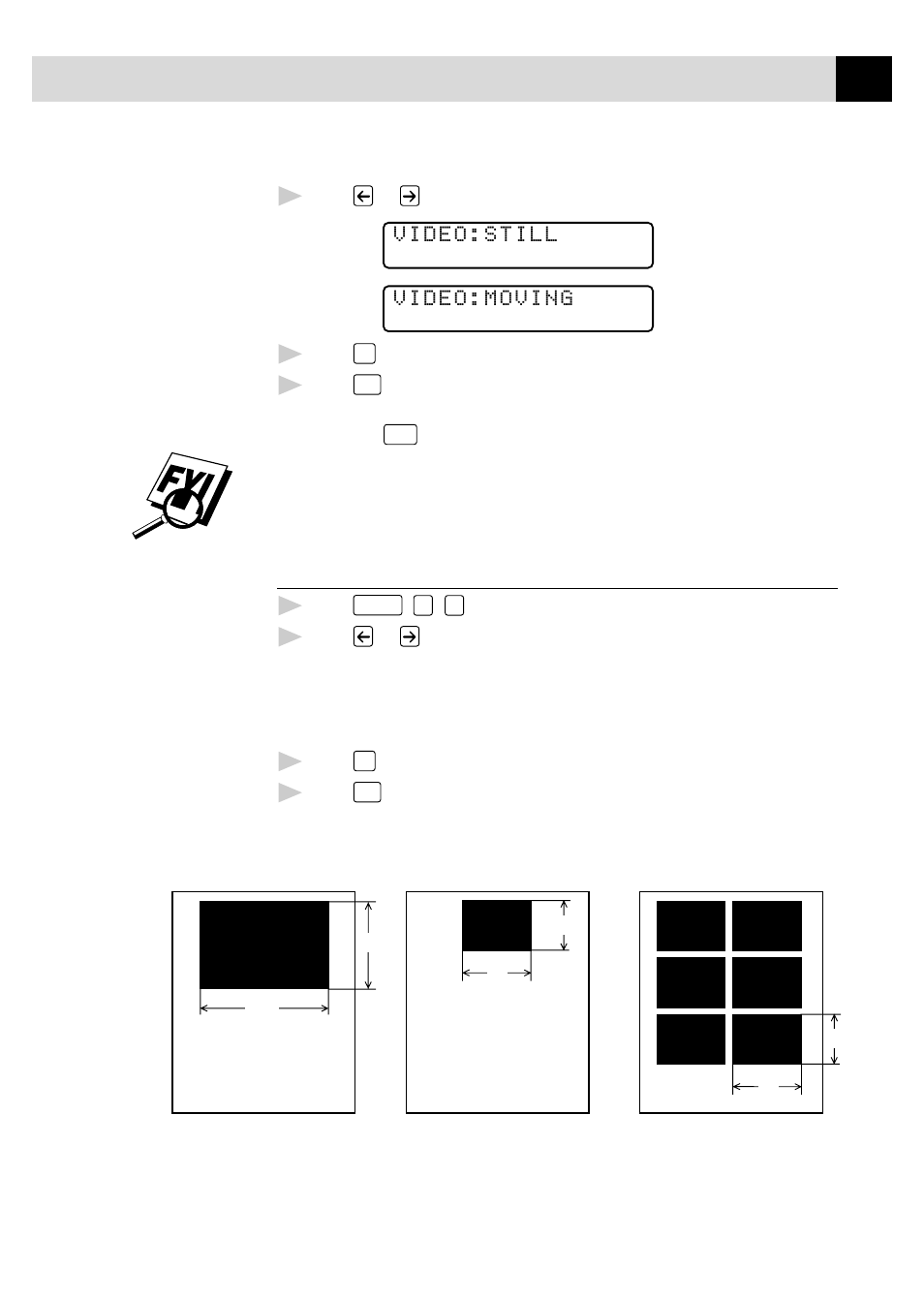 Setting print size, Video:still video:moving | Brother MFC7150C User Manual | Page 142 / 275