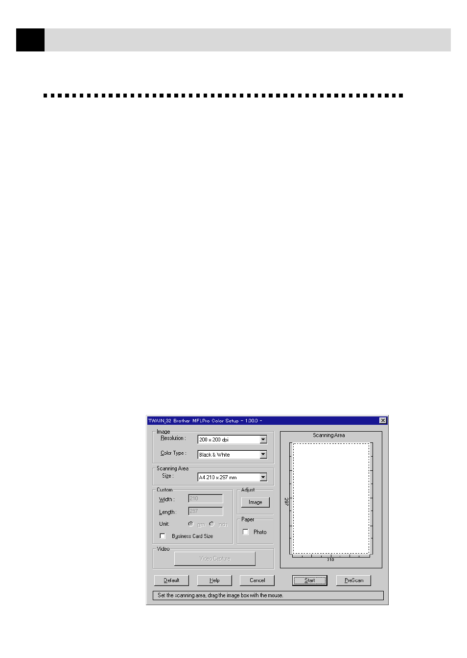 Scanning a document, Twain compliant, Accessing the scanner | Twain compliant accessing the scanner | Brother MFC7150C User Manual | Page 183 / 275