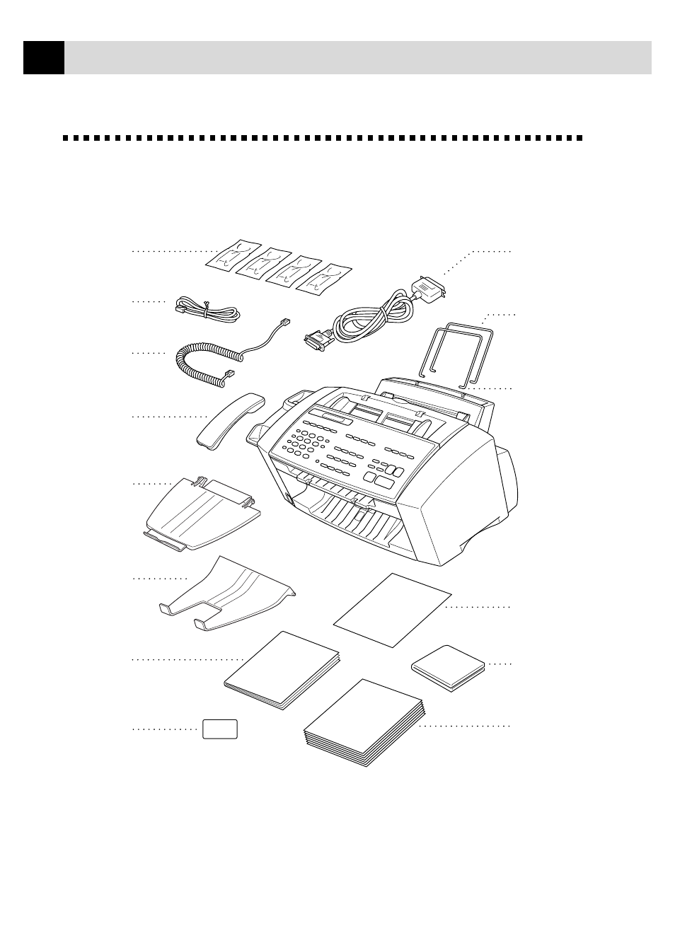 Packing list | Brother MFC7150C User Manual | Page 23 / 275