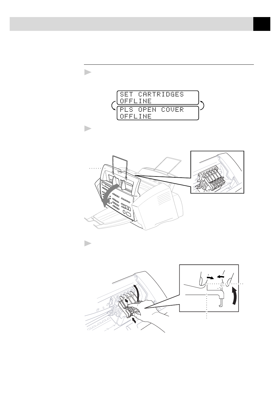 Installing the ink cartridges | Brother MFC7150C User Manual | Page 30 / 275