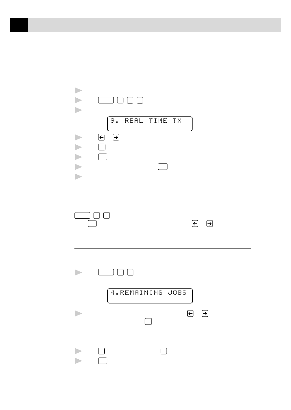 Real time transmission, Checking job status, Canceling jobs in memory | Brother MFC7150C User Manual | Page 73 / 275