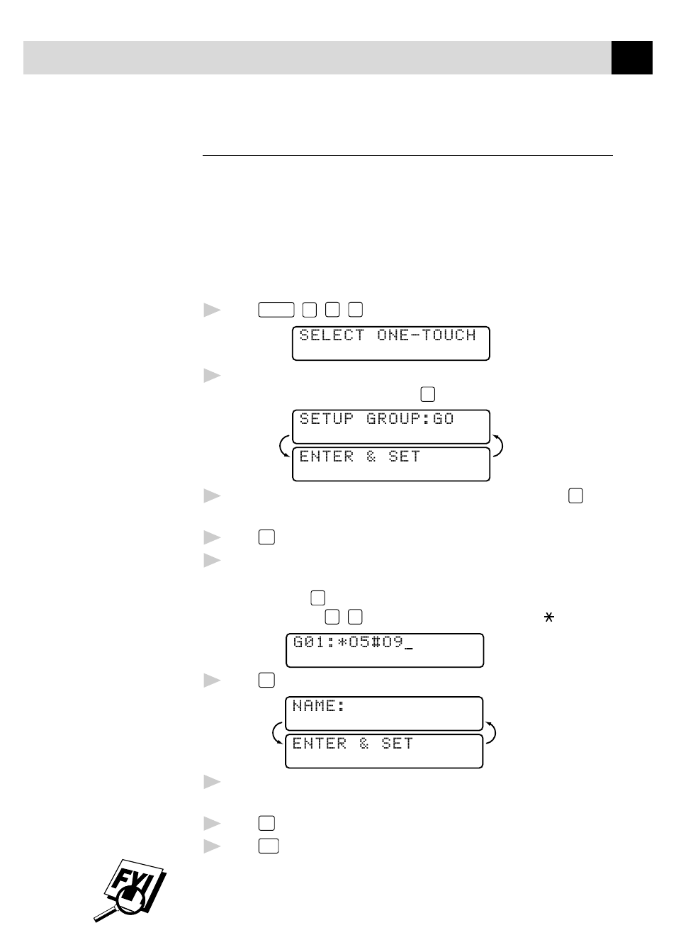 Setting up groups for broadcasting | Brother MFC7150C User Manual | Page 90 / 275