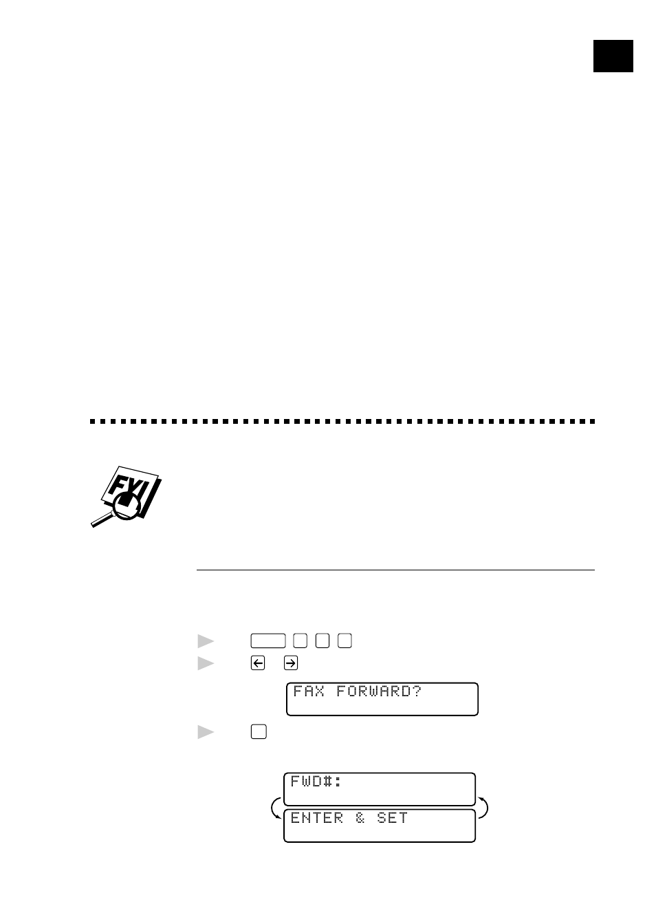 Remote fax options (for mfc 7150c only), Fax forwarding/paging, Programming a fax forwarding number | Remote fax, Options, For mfc 7150c only), Remote fax options | Brother MFC7150C User Manual | Page 96 / 275