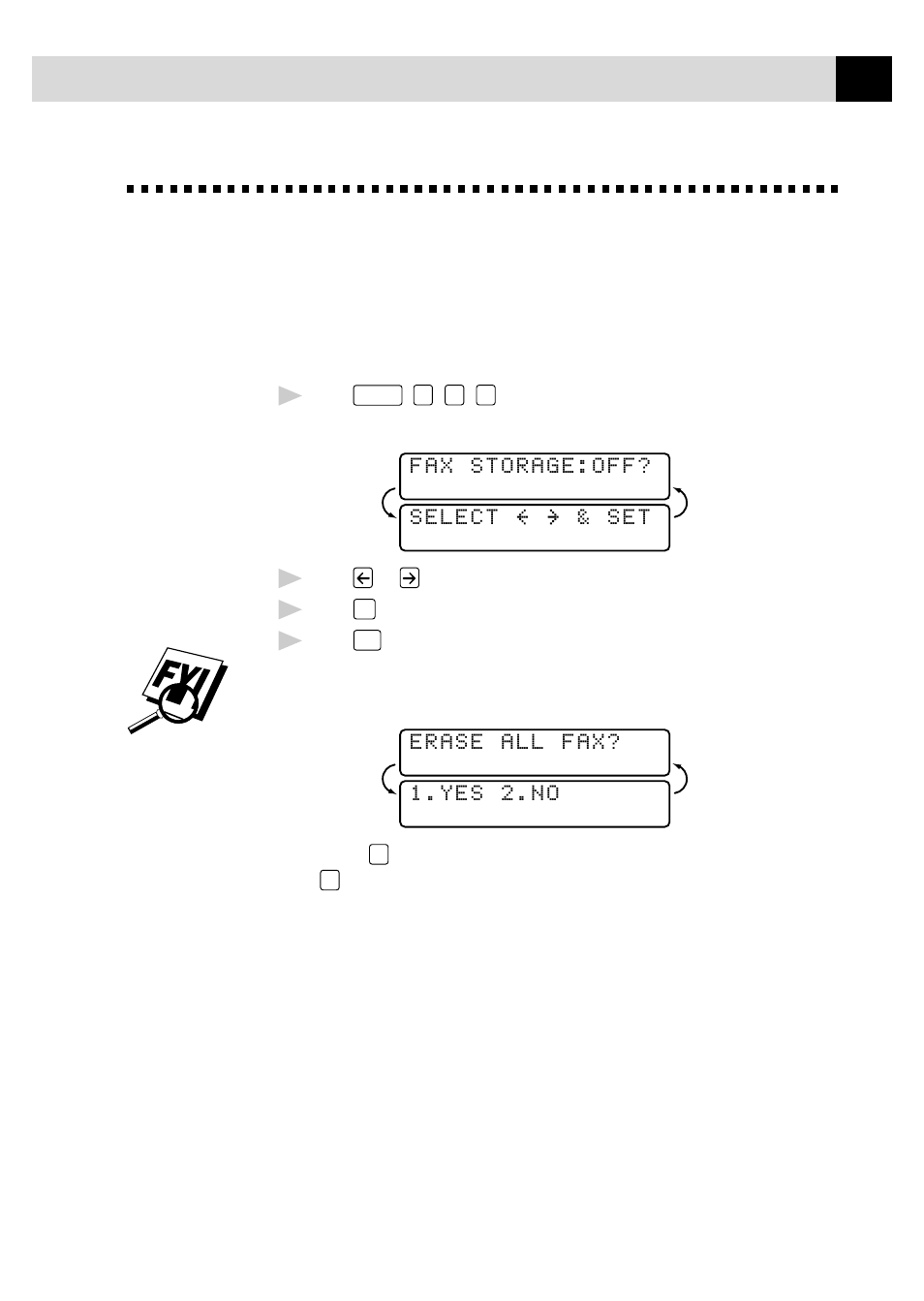 Setting fax storage | Brother MFC7150C User Manual | Page 98 / 275