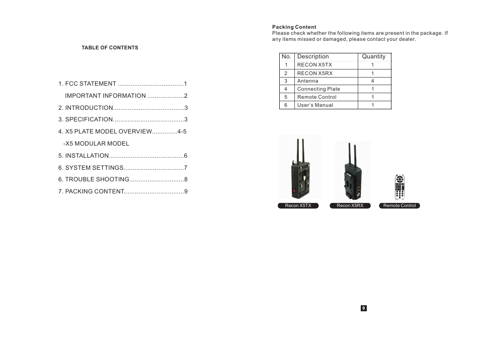 Switronix ReconX5 User Manual | Page 2 / 6