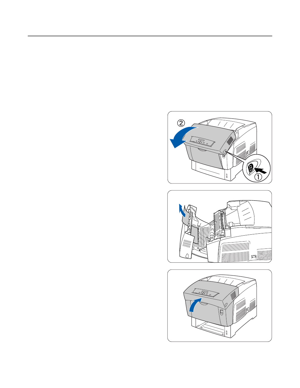 Paper longer than 360 mm (14 in.) jams, Paper jams in the paper rotator, Paper longer than 360 mm (14 in.) jams -9 | Paper jams in the paper rotator -9 | Brother HL-4200CN User Manual | Page 124 / 166