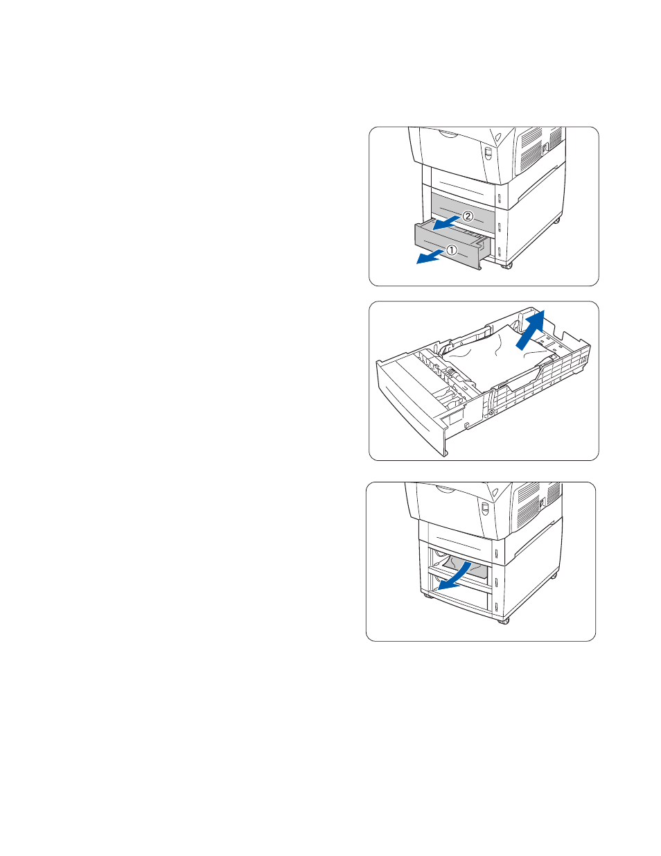 Paper jams in the 2 tray module, Paper jams in the 2 tray module -10 | Brother HL-4200CN User Manual | Page 125 / 166