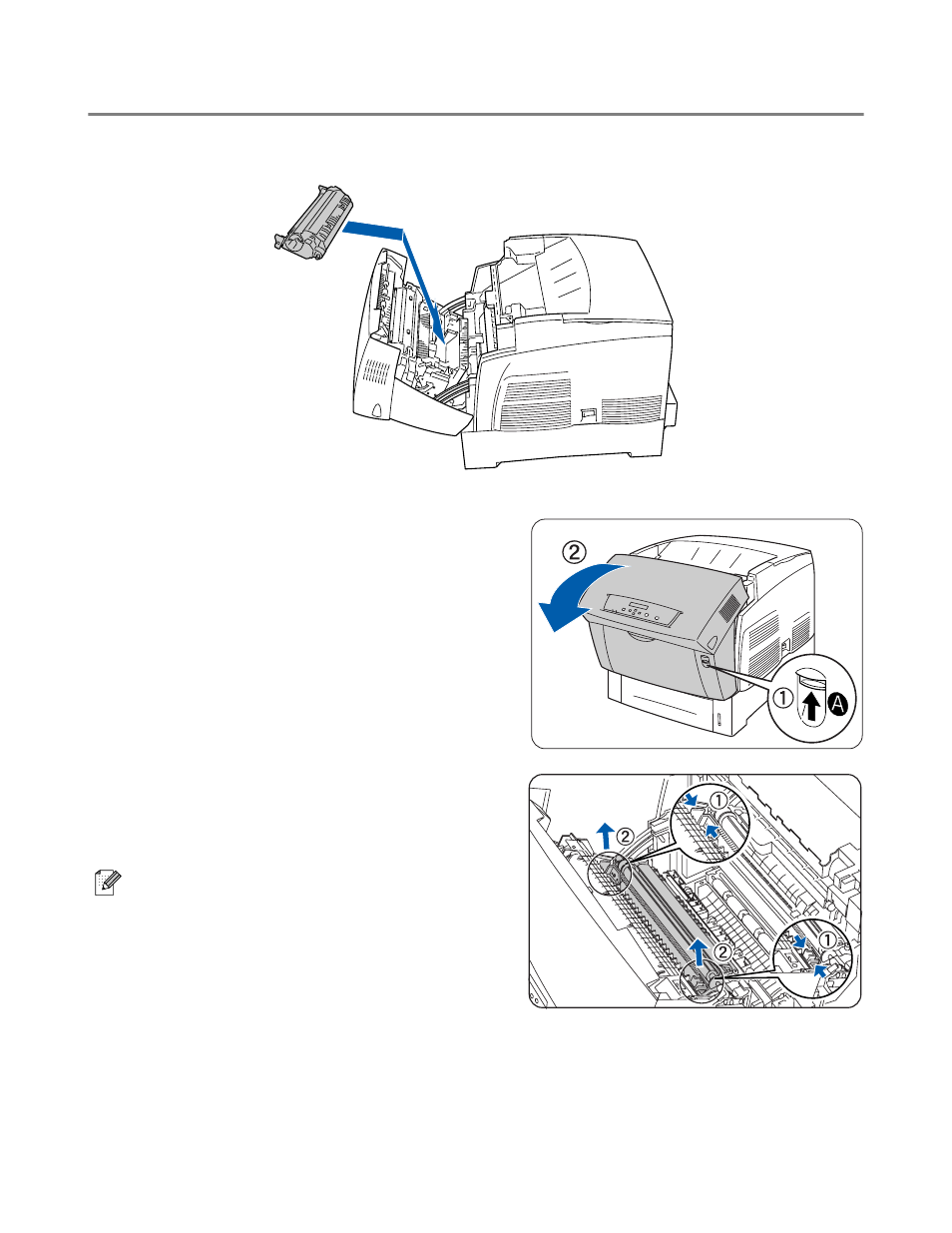 Replacing the transfer roll cartridge, Replacing the transfer roll cartridge -12 | Brother HL-4200CN User Manual | Page 138 / 166