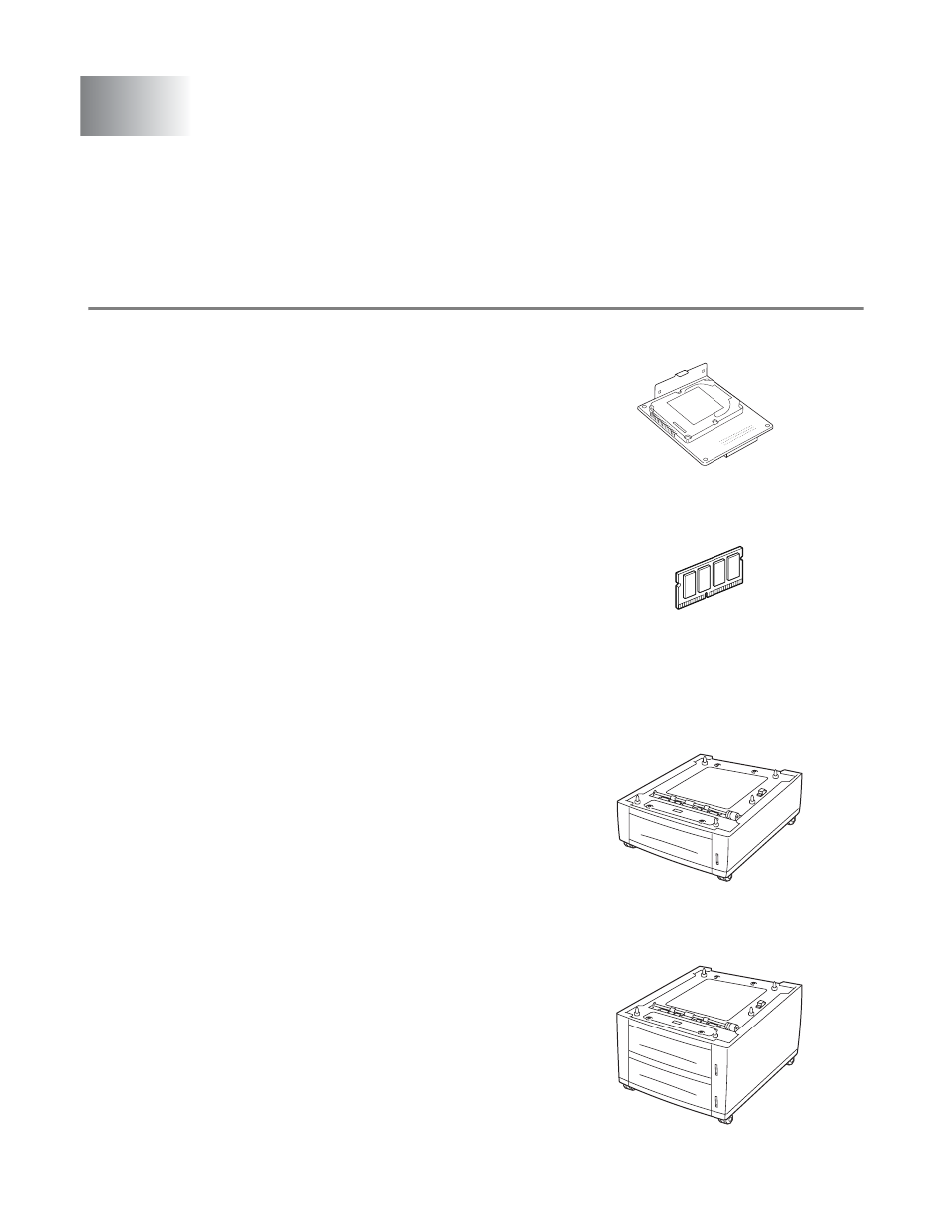 Appendixes, Introduction to the optional and consumable items, Options | Brother HL-4200CN User Manual | Page 155 / 166