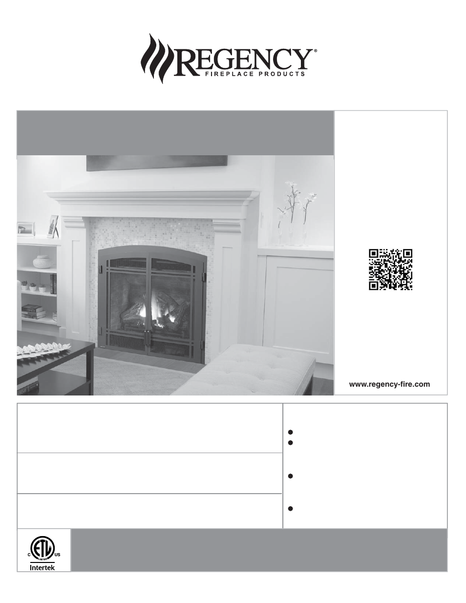 Regency Bellavista B36XTE Medium Gas Fireplace User Manual | 72 pages