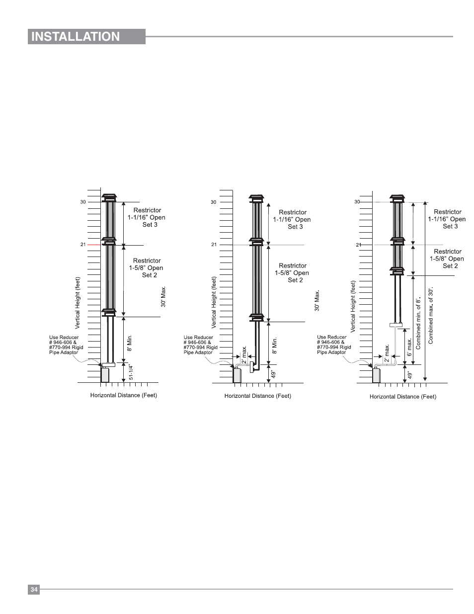 Installation | Regency Bellavista B36XTE Medium Gas Fireplace User Manual | Page 34 / 72